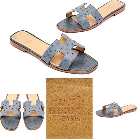 hermes ostrich slippers price|hermes sandals for sale.